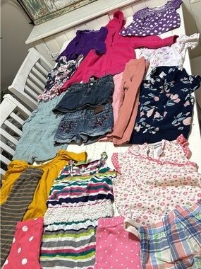 24m Mixed Kids Clothing Lot - Jeans, Tees & Colorful Tops